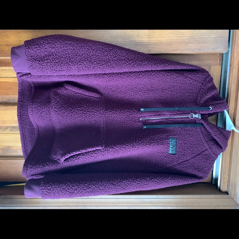 PINK fleece sweatshirt and leggings